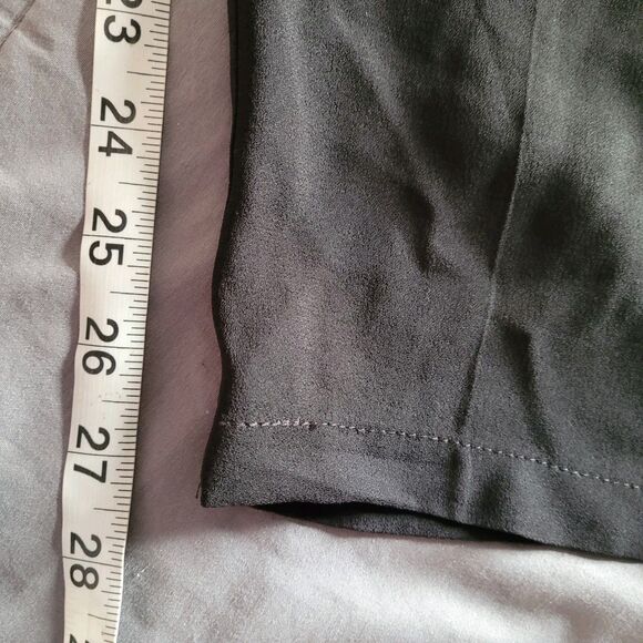 Eileen Fisher 100% Silk Georgette Crepe Black Pant Size Small Drawstring Tapered - Picture 6 of 8